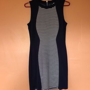 Black and white body con dress